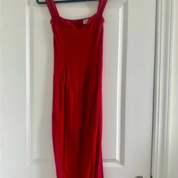 Oh Polly Dolcezza Striking Red Midaxi Dress - Picture 5 of 9